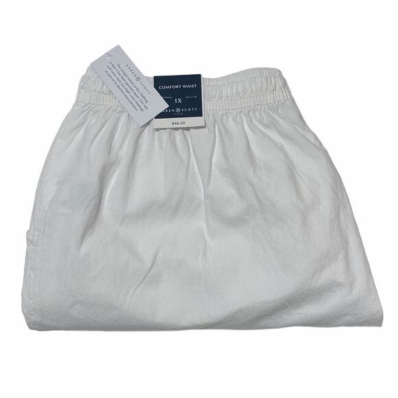 KAREN Scott White Comfort Waist Capri Pants 1x Nwt - Picture 2 of 12